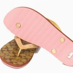 Coach flip flops